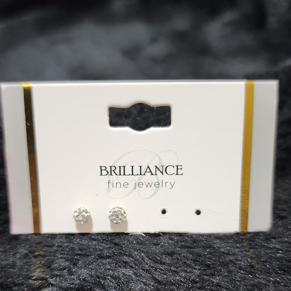 10K Gold Filled Crystal Ball Studs